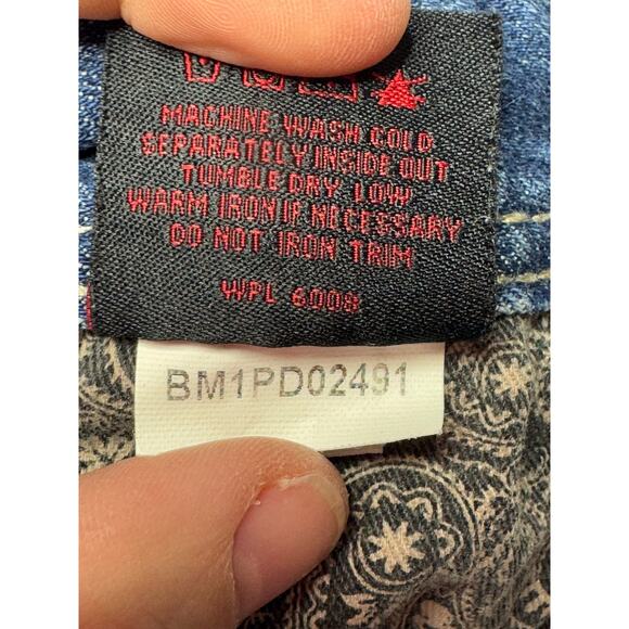 Rock & Roll Denim Mens Pistol Regular Straight Leg Blue Denim Jeans - Size 30x30 - Picture 10 of 10